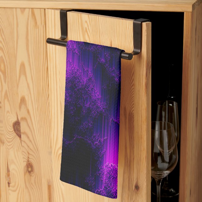 Amethyst Abstract Kitchen Towel (Thirds Fold)