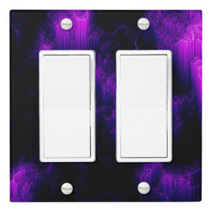 Amethyst Abstract Light Switch Cover