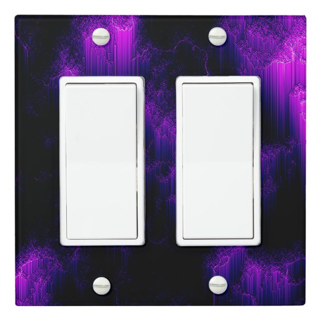 Amethyst Abstract Light Switch Cover (In Situ)