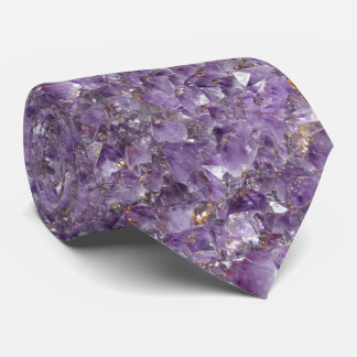 Amethyst Abstract Pattern Neck Tie