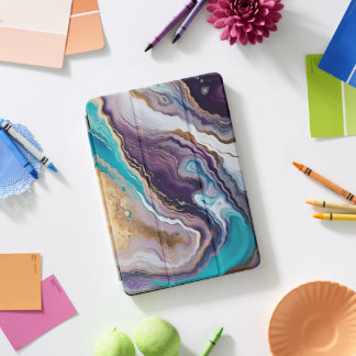 Amethyst and Turquoise Abstract iPad Pro Cover