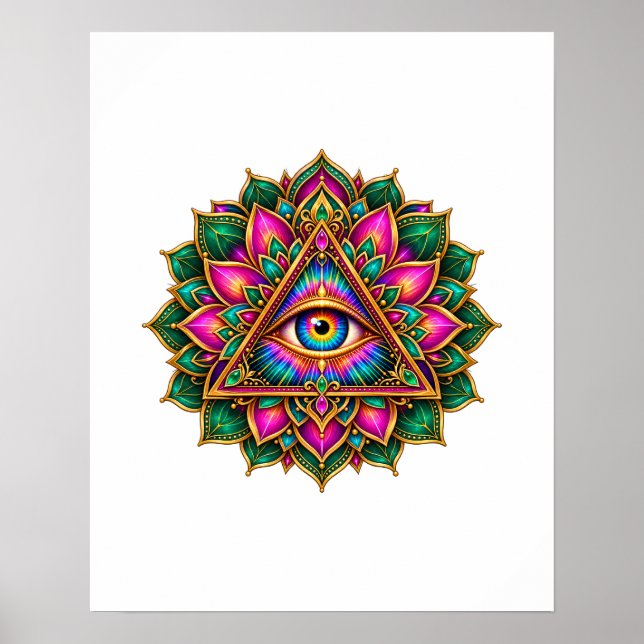 Amethyst Bloom Eye Poster (Front)