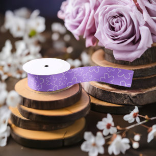 Amethyst Blossom Satin Ribbon