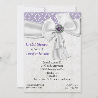 Amethyst Bridal Shower Invitation