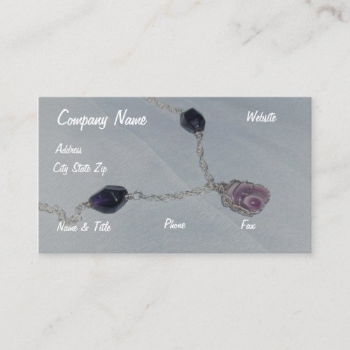 Amethyst Calling Card Business Cards
