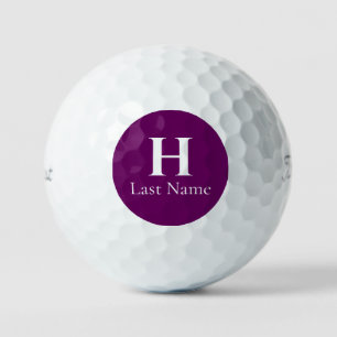 Amethyst Circle Personalized Golf Ball (3) HAMbWG