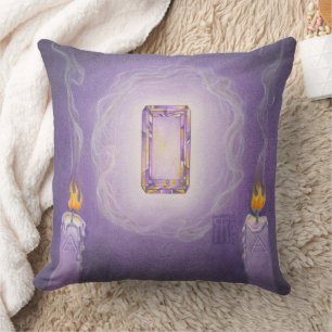 Amethyst Core Throw Pillow