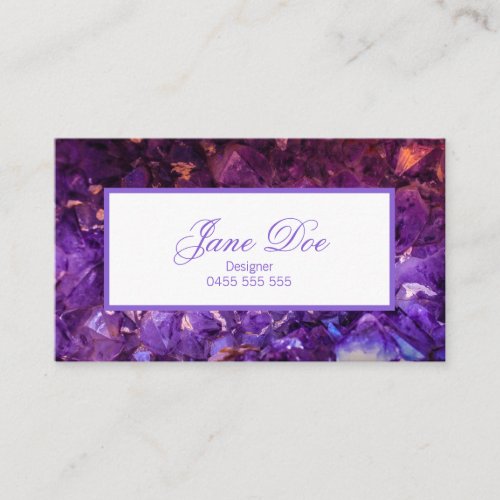 Amethyst Crystal Business Card