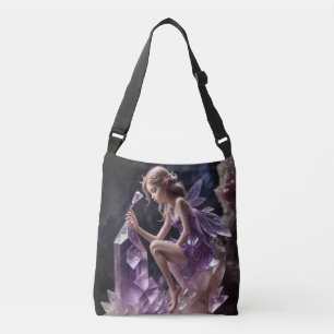 Amethyst Crystal Fantasy Fairy Princess Crossbody Bag
