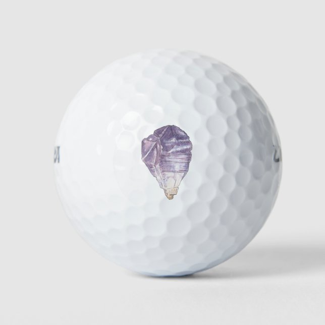 Amethyst Crystal Golf Balls (Front)