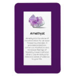 Amethyst Crystal Meaning Jewelry Display Sign Magnet