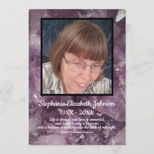 Amethyst Crystal Photos and Quote Program