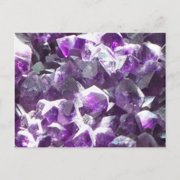 Amethyst Crystal Post Card by KirstenStar at Zazzle