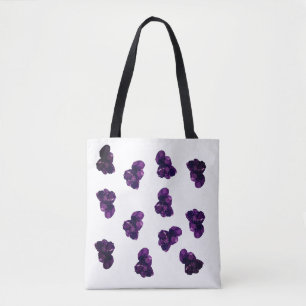 Amethyst Crystal Stone Tote Bag