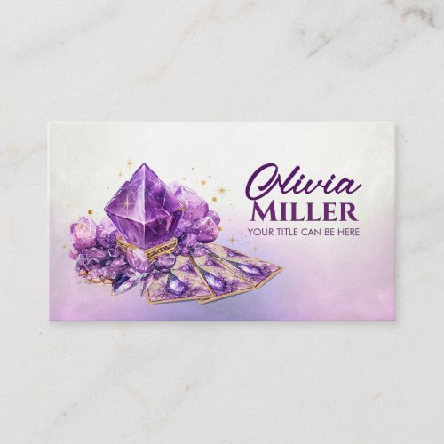 Amethyst Crystals and Tarot  Oracle cards