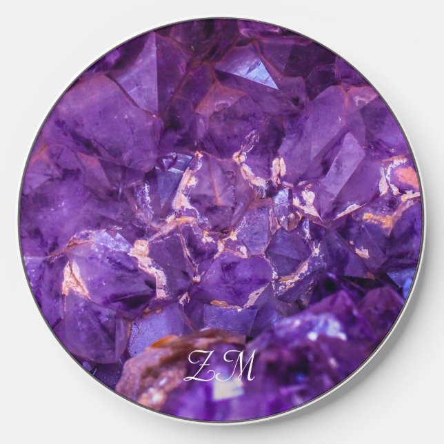 Amethyst Crystals Wireless Charger (Front)