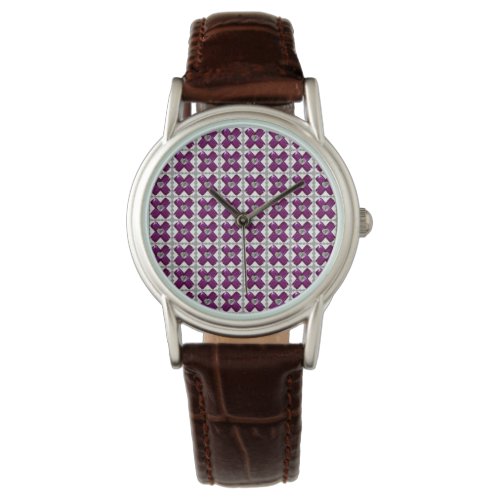 Amethyst Diamond Art Purple Watch
