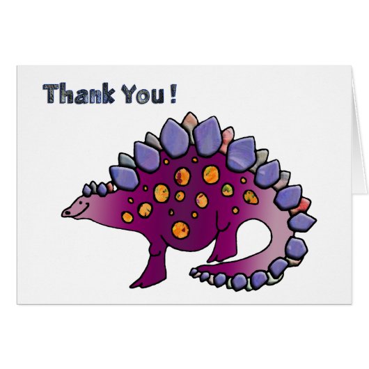 Amethyst Dinosaur 3 Cards (Front Horizontal)