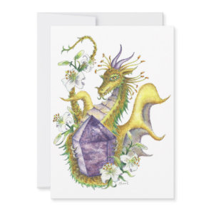 Amethyst Dragon - Greeting card