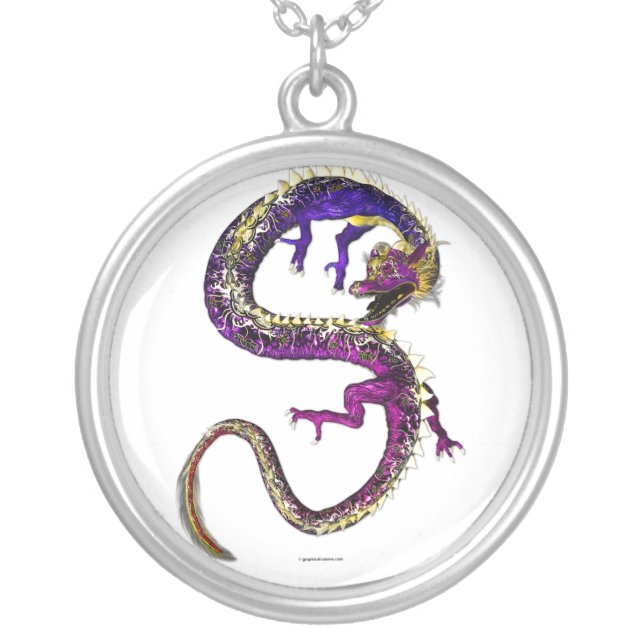 Amethyst Dragon Necklace (Front)