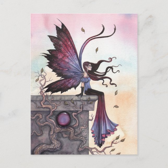Amethyst Dream Fantasy Fairy Postcard (Front)