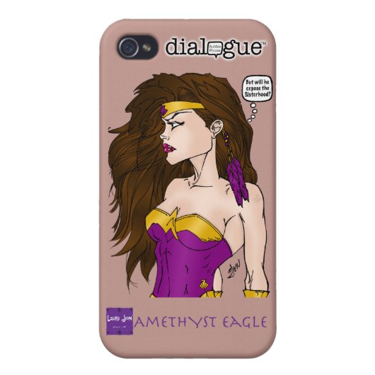 Amethyst Eagle iPhone4 Case (Back)