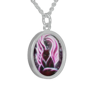 Amethyst Fairy Cat Necklace