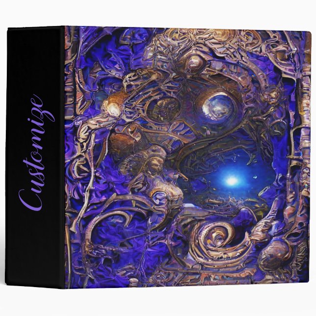 Amethyst Fantasy 3 Ring Binder (Front/Spine)