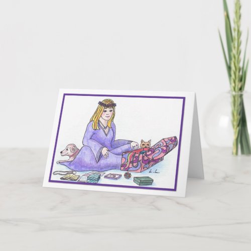 Amethyst _ February birthday Card