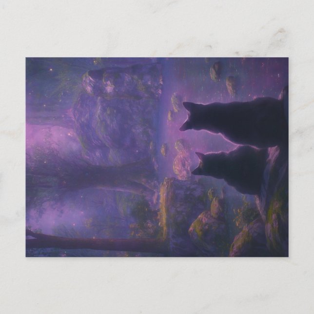 Amethyst Forest Holiday Postcard (Front)