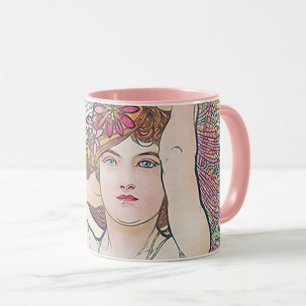 Amethyst (Four Jewels), Alphonse Mucha Mug