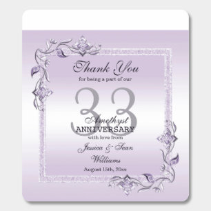 Amethyst Gem & Glitter 33rd Wedding Anniversary Breath Savers® Mints