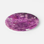 Amethyst Gem Stone Paper Plates