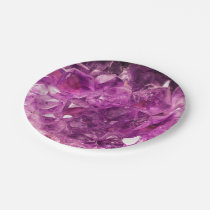 Amethyst Gem Stone Paper Plates