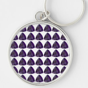 Amethyst Gemstone, February Birthstone, Purple Keychain