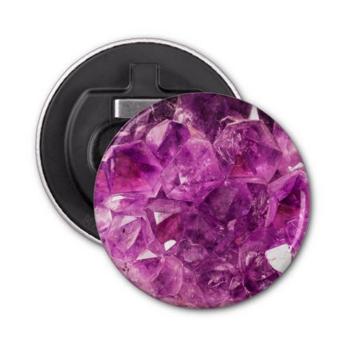 Amethyst Gemstone Image Shiny and Sparkly Bottle Opener