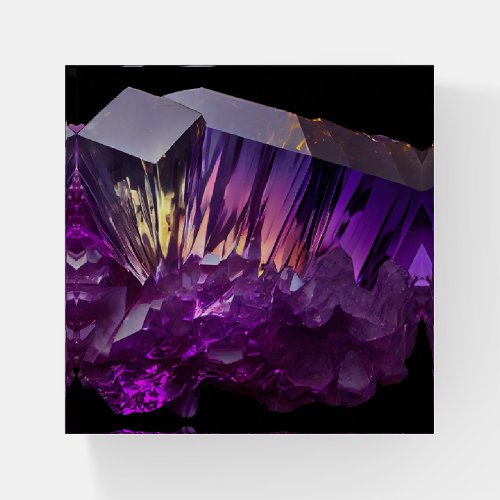 Amethyst Gemstone Mineral Crystals Paperweight