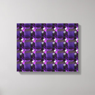 Amethyst Gemstone Purple Canvas Print