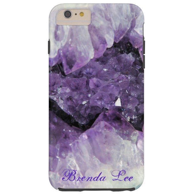 Amethyst Geode 3D iPhone 6 Pluss case Personalize* (Back)