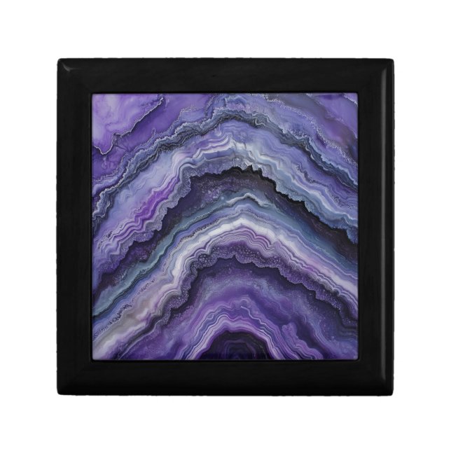 Amethyst Geode Fluid Pour Gift Box (Front)