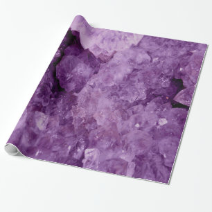 Amethyst Geode Gemstone Wrapping Paper