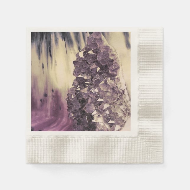 Amethyst Geode Napkins (Front)
