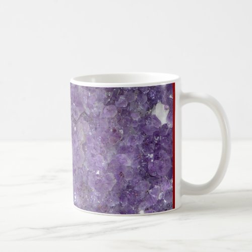 Amethyst Geode _ Violet Crystal Gemstone Coffee Mug