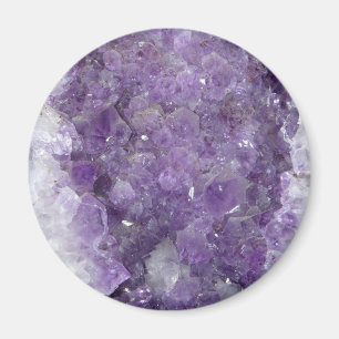 Amethyst Geode - Violet Crystal Gemstone Magnet