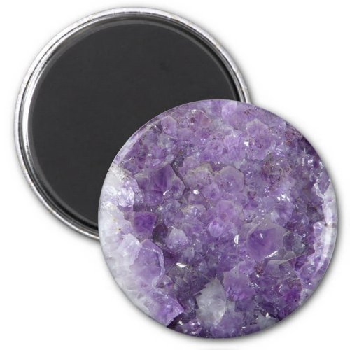 Amethyst Geode _ Violet Crystal Gemstone Magnet