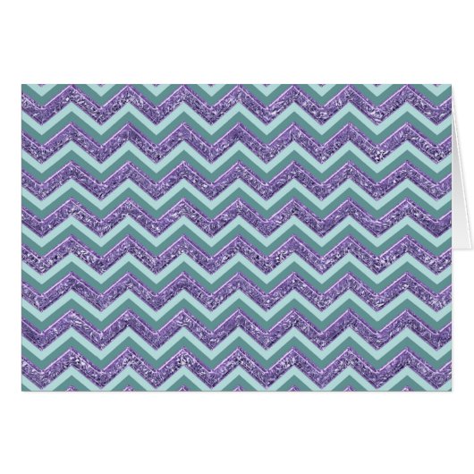 Amethyst Glass Zigzag Pattern Cards (Front Horizontal)