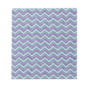 Amethyst Glass Zigzag Pattern Notepad
