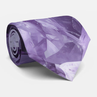 Amethyst Healing Crystal Cluster Neck Tie