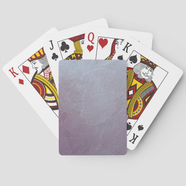 Amethyst Ice Abstract Art Poker Cards (Back)