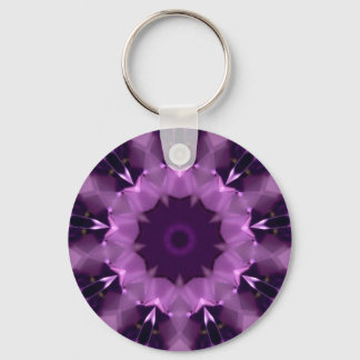 Amethyst Kaleidoscope Keychain